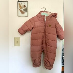 Dusty pink H&M snowsuit